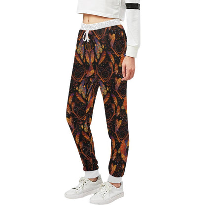Dream Catcher Native American Design Unisex Casual Sweatpants (Model L11)-JTAMIGO.COM