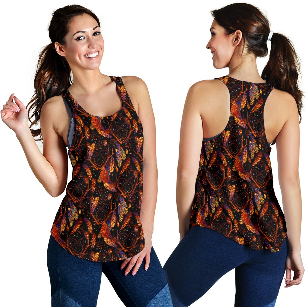 Dream Catcher Native American Design Women Racerback Tank Top