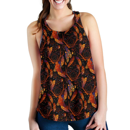 Dream Catcher Native American Design Women Racerback Tank Top