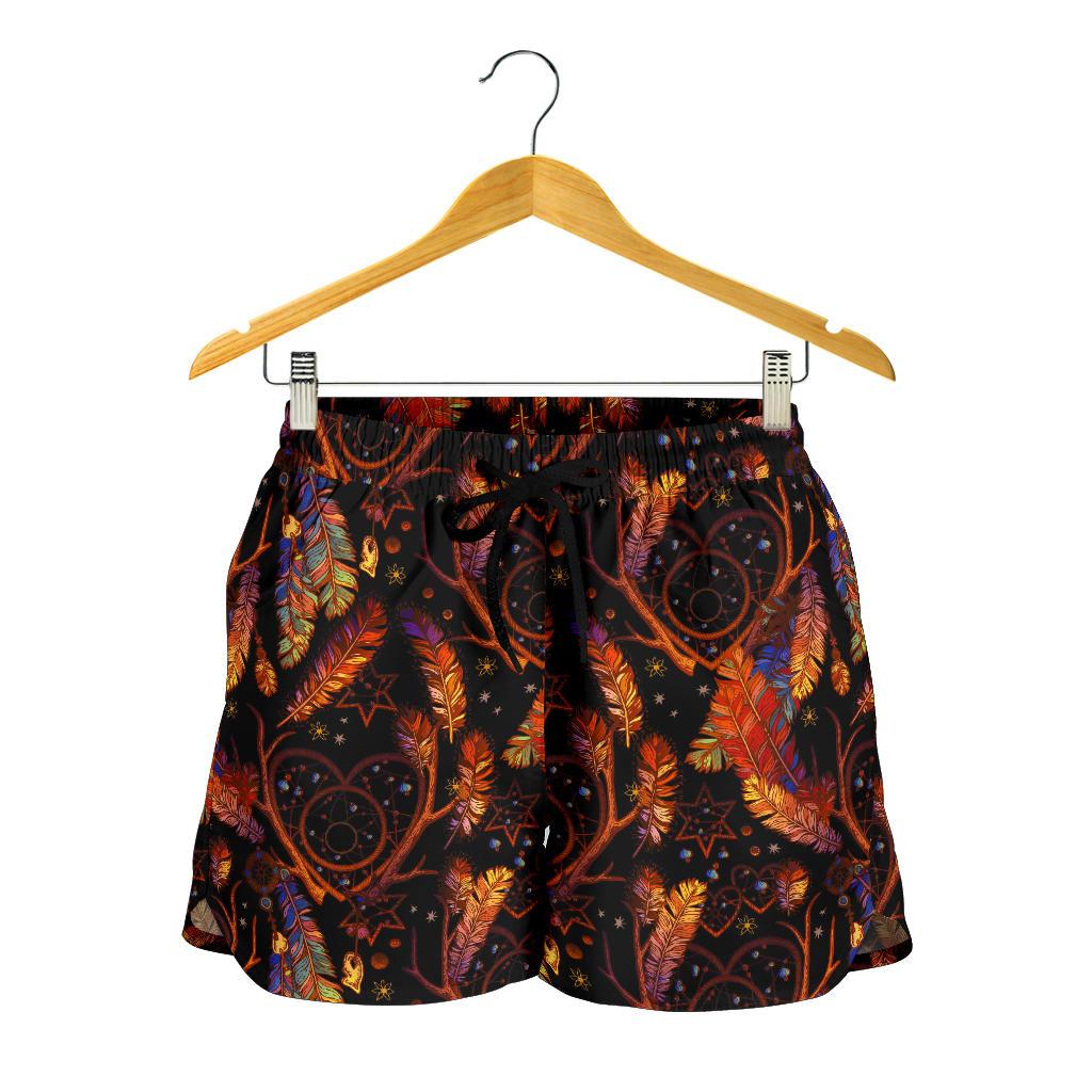 Dream Catcher Native American Design Women Shorts-JTAMIGO.COM