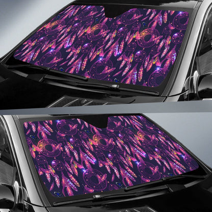 Dream Catcher Neon Car Sun Shade For Windshield