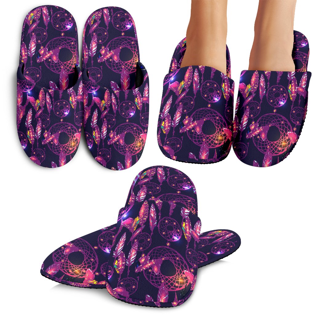 Dream catcher neon House Slippers