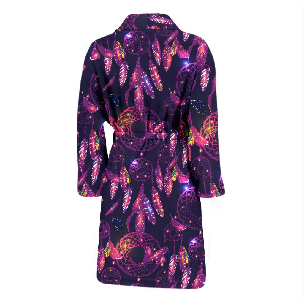 Dream catcher neon Men Bath Robe-JTAMIGO.COM