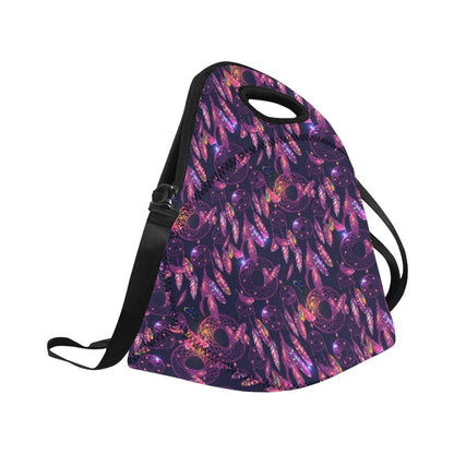 Dream catcher neon Neoprene Lunch Bag (Model 1669)(Large)-JTAMIGO.COM