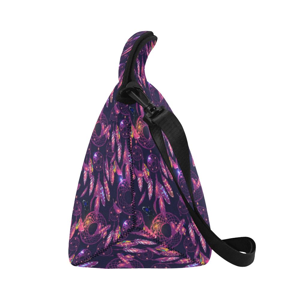 Dream catcher neon Neoprene Lunch Bag (Model 1669)(Large)-JTAMIGO.COM