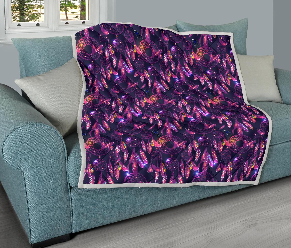 Dream catcher neon Premium Quilt-JTAMIGO.COM
