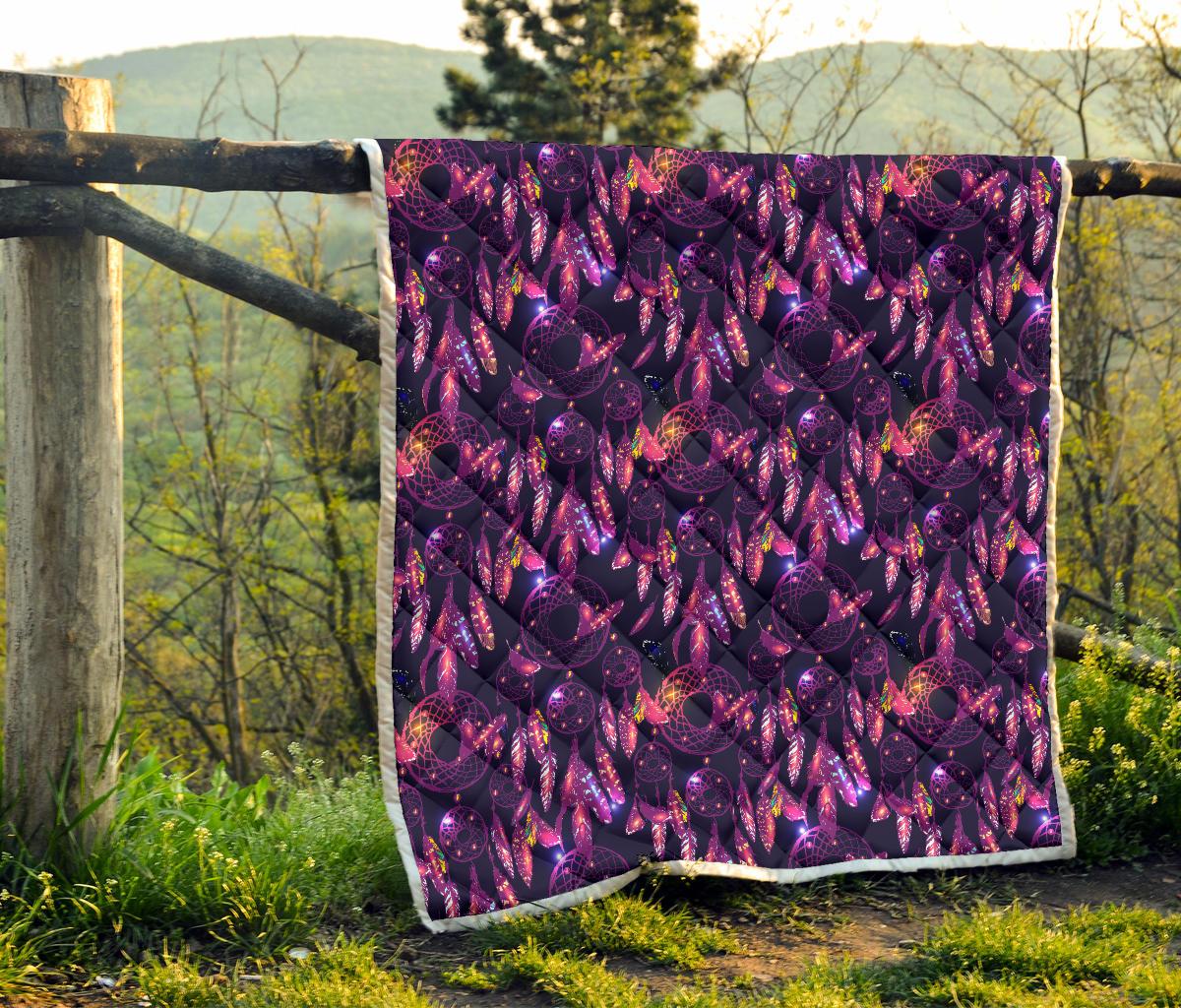 Dream catcher neon Premium Quilt-JTAMIGO.COM