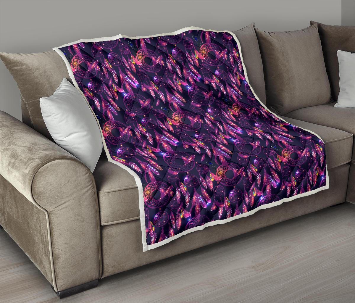 Dream catcher neon Premium Quilt-JTAMIGO.COM