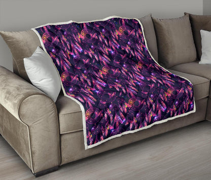 Dream catcher neon Premium Quilt-JTAMIGO.COM