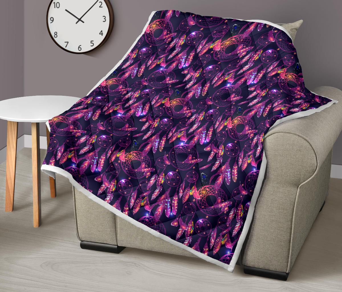 Dream catcher neon Premium Quilt-JTAMIGO.COM
