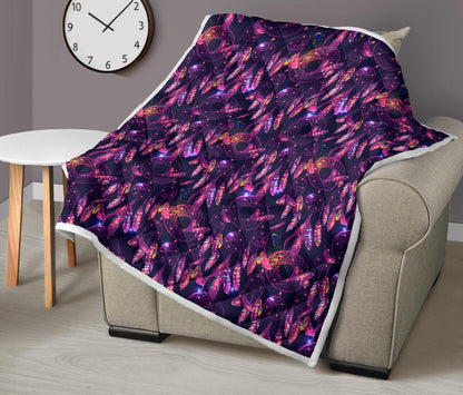 Dream catcher neon Premium Quilt-JTAMIGO.COM