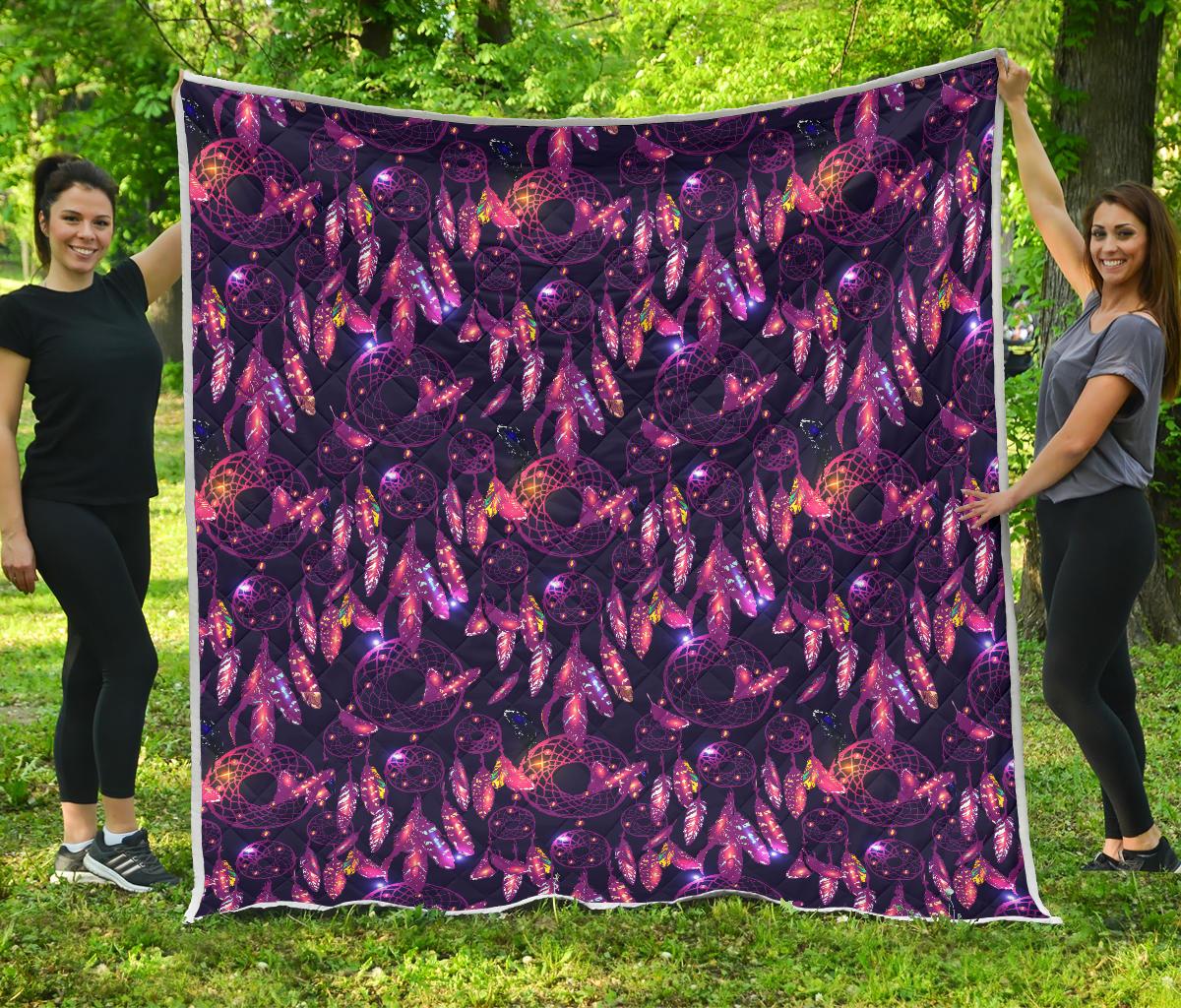 Dream catcher neon Premium Quilt-JTAMIGO.COM