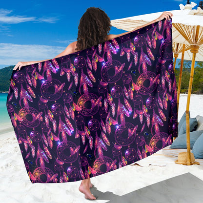 Dream catcher neon Sarong Pareo Wrap