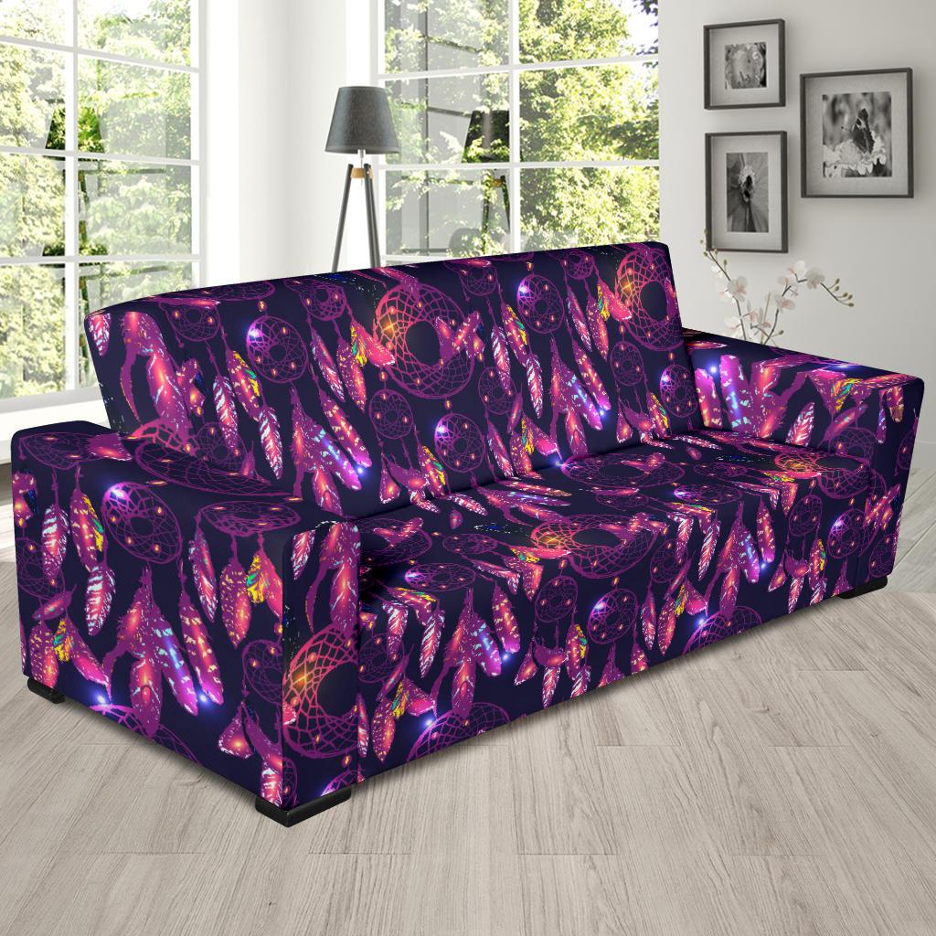 Dream catcher neon Sofa Slipcover-JTAMIGO.COM