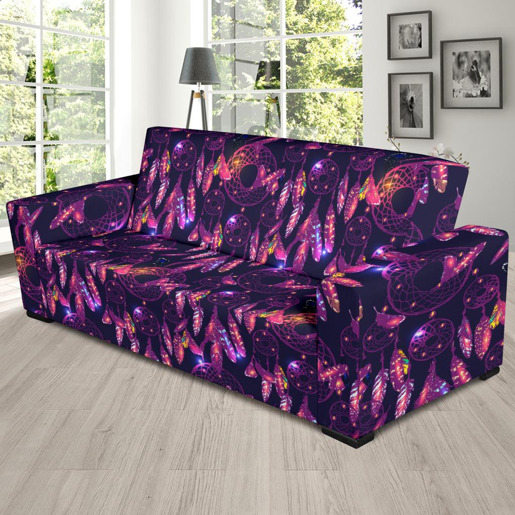 Dream catcher neon Sofa Slipcover-JTAMIGO.COM