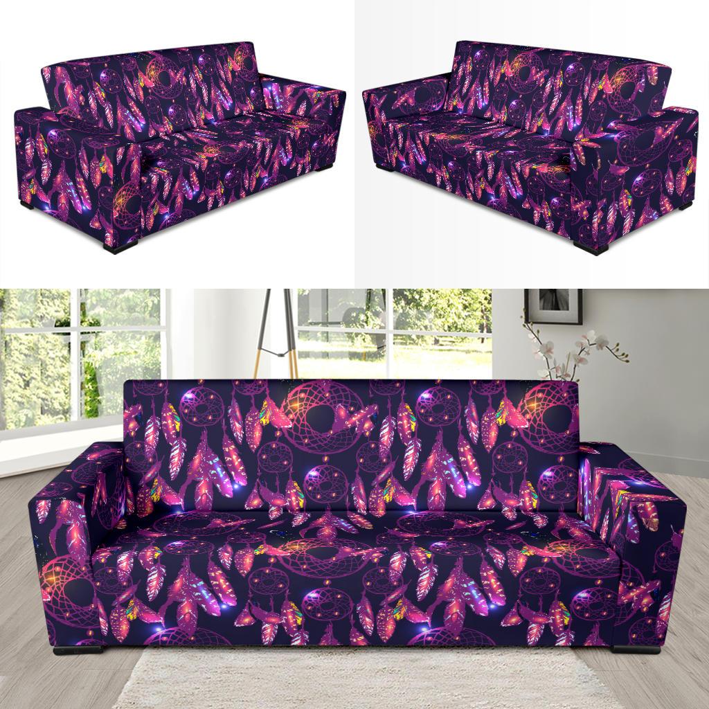 Dream catcher neon Sofa Slipcover-JTAMIGO.COM