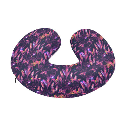 Dream catcher neon U-Shaped Travel Neck Pillow-JTAMIGO.COM