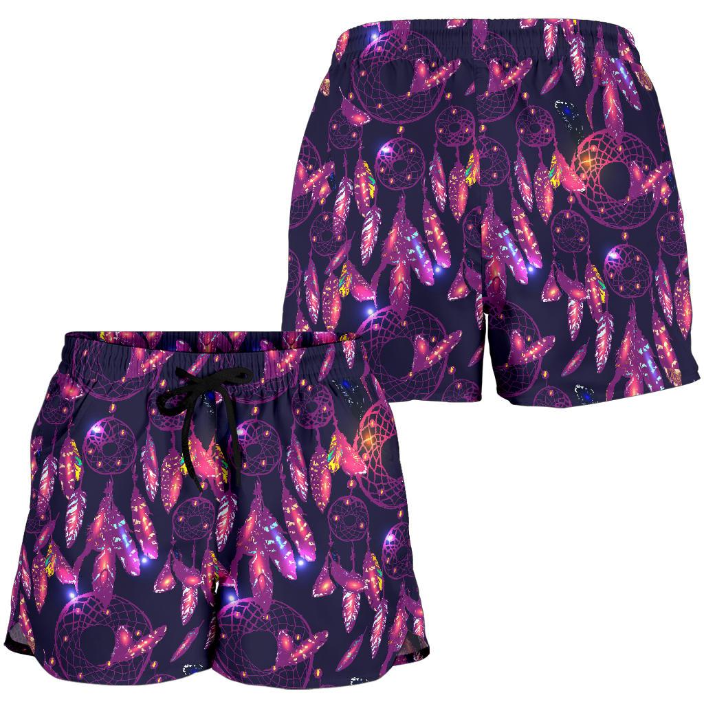 Dream catcher neon Women Shorts-JTAMIGO.COM