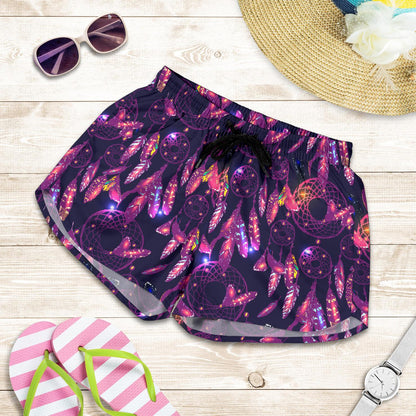 Dream catcher neon Women Shorts-JTAMIGO.COM