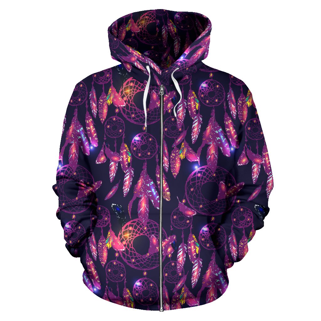 Dream Catcher Neon Zip Up Hoodie