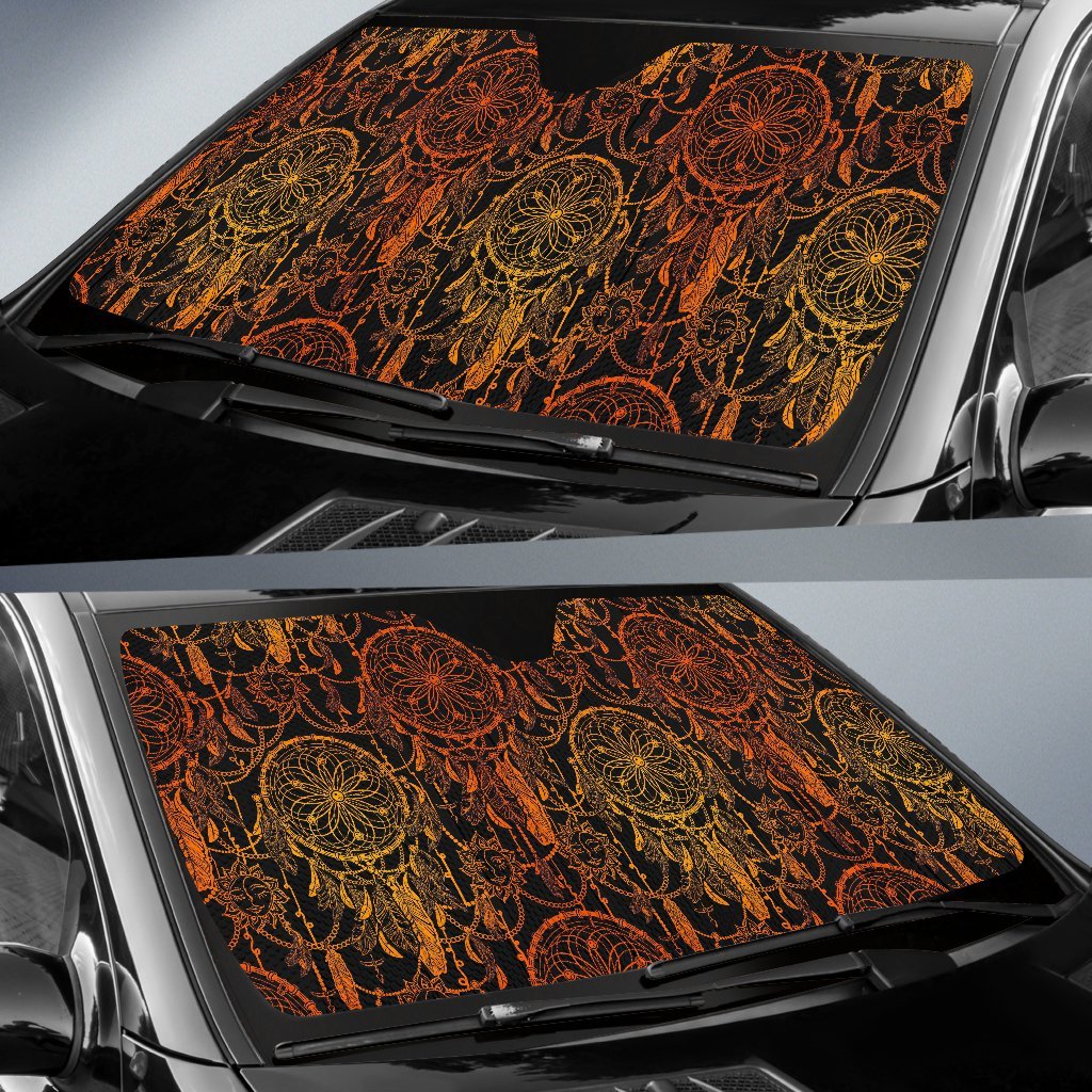 Dream Catcher Sun and Moon Car Sun Shade For Windshield