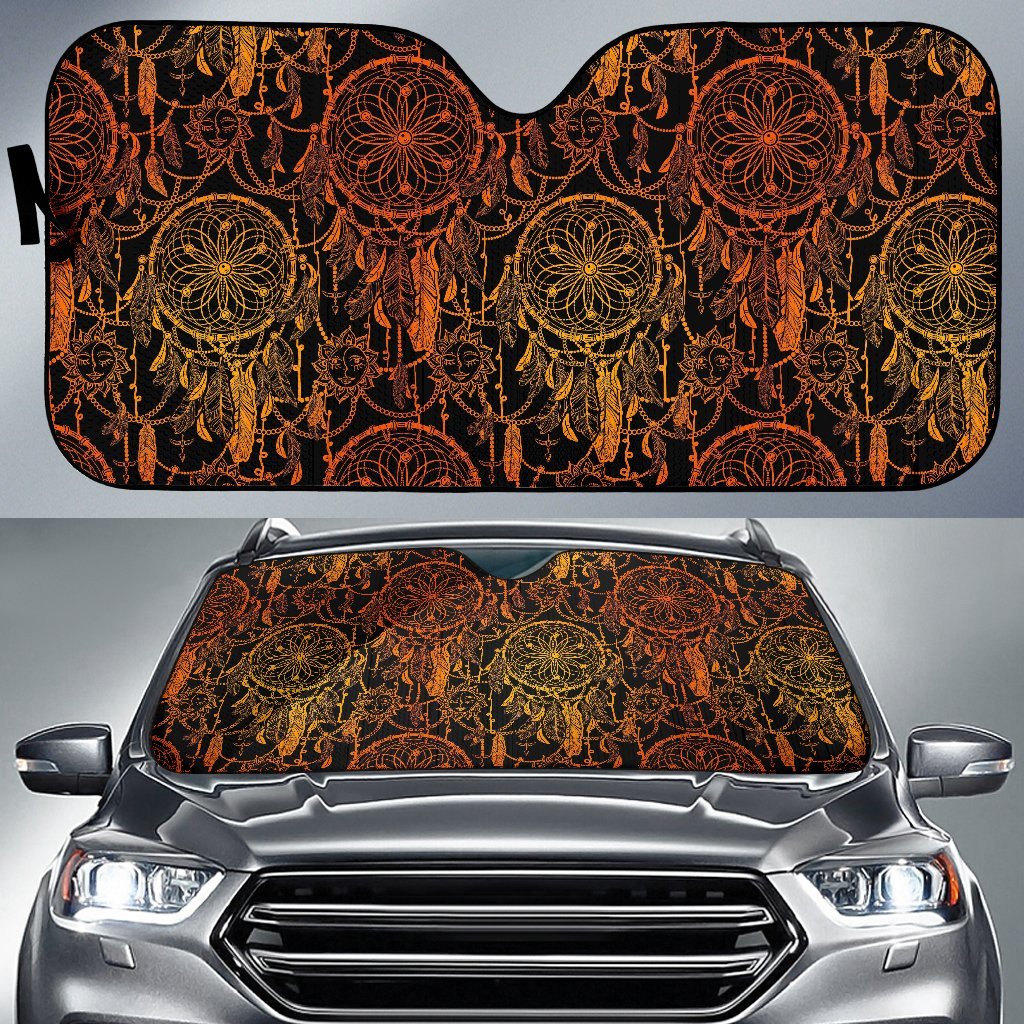 Dream Catcher Sun and Moon Car Sun Shade For Windshield
