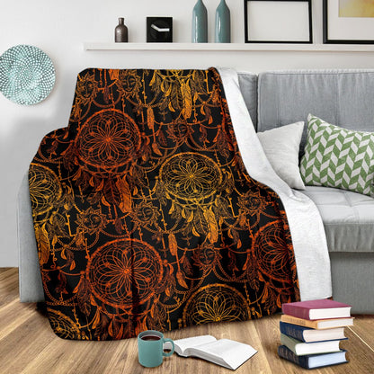 Dream Catcher Sun And Moon Fleece Blanket