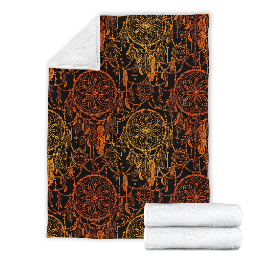 Dream Catcher Sun And Moon Fleece Blanket
