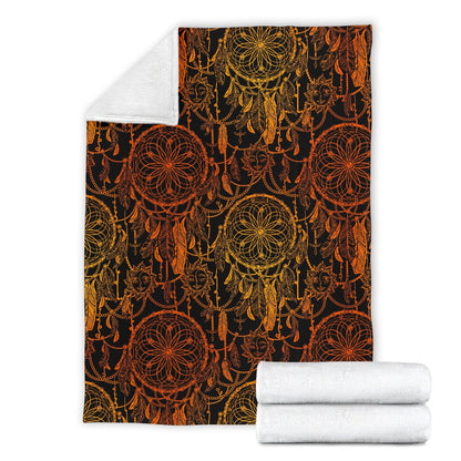 Dream Catcher Sun And Moon Fleece Blanket