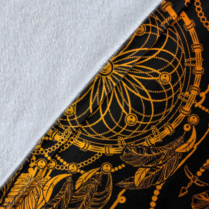 Dream Catcher Sun And Moon Fleece Blanket