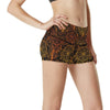 Dream catcher Sun and Moon High Waisted Spandex Shorts-JTAMIGO.COM