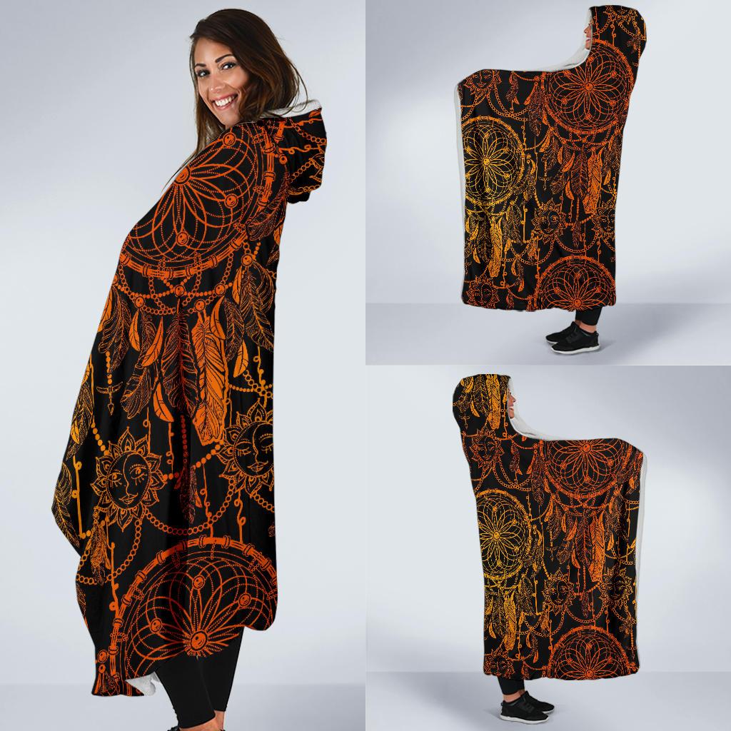 Dream catcher Sun and Moon Hooded Blanket-JTAMIGO.COM