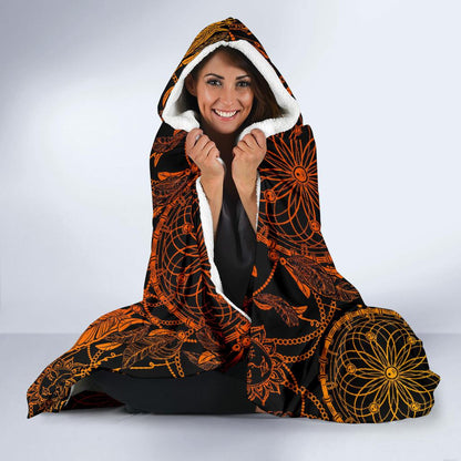 Dream catcher Sun and Moon Hooded Blanket-JTAMIGO.COM