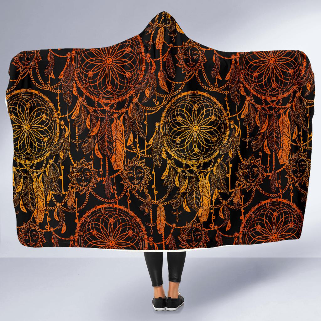 Dream catcher Sun and Moon Hooded Blanket-JTAMIGO.COM