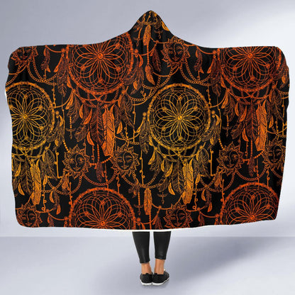 Dream catcher Sun and Moon Hooded Blanket-JTAMIGO.COM
