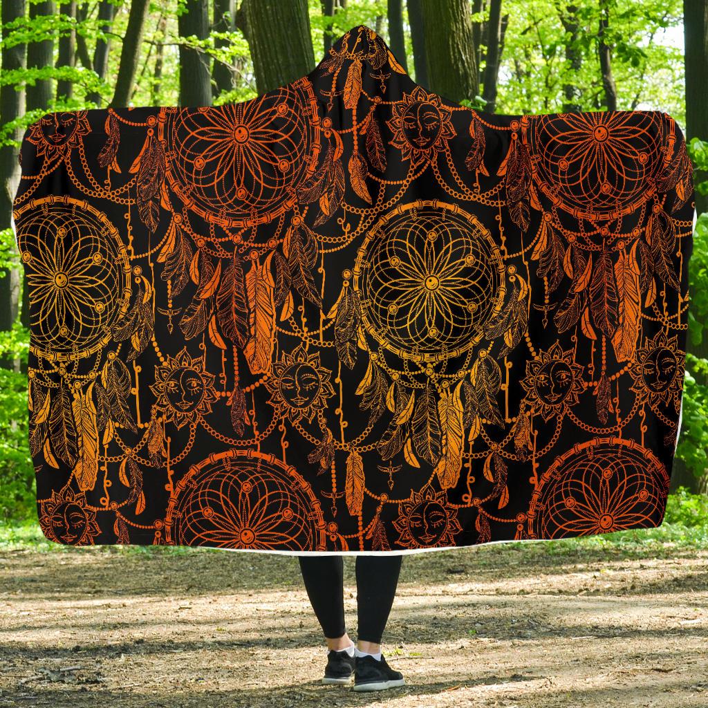 Dream catcher Sun and Moon Hooded Blanket-JTAMIGO.COM
