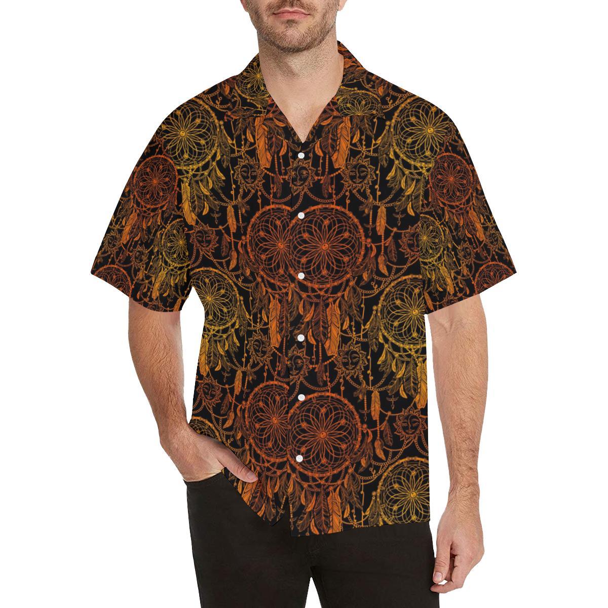 Dream catcher Sun and Moon Men Aloha Hawaiian Shirt