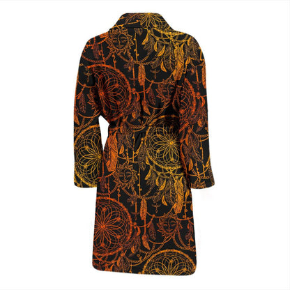 Dream catcher Sun and Moon Men Bath Robe-JTAMIGO.COM