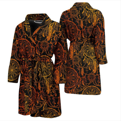 Dream catcher Sun and Moon Men Bath Robe-JTAMIGO.COM