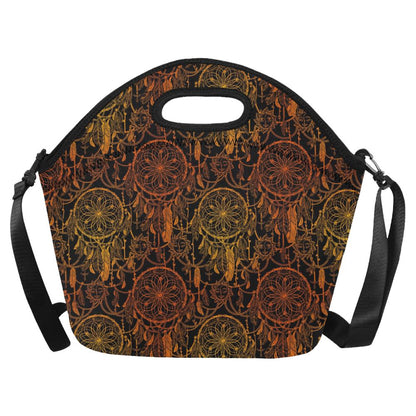 Dream catcher Sun and Moon Neoprene Lunch Bag (Model 1669)(Large)-JTAMIGO.COM
