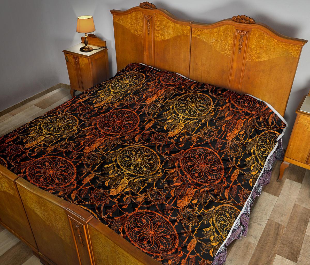Dream catcher Sun and Moon Premium Quilt-JTAMIGO.COM