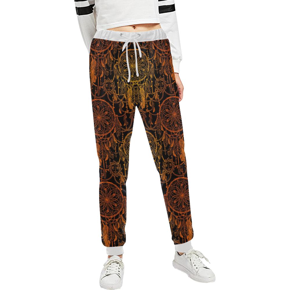 Dream catcher Sun and Moon Unisex Casual Sweatpants (Model L11)-JTAMIGO.COM