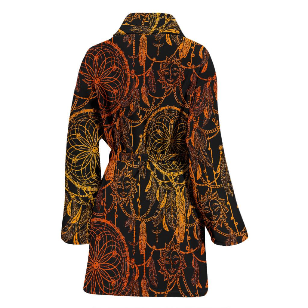 Dream catcher Sun and Moon Women Bath Robe-JTAMIGO.COM