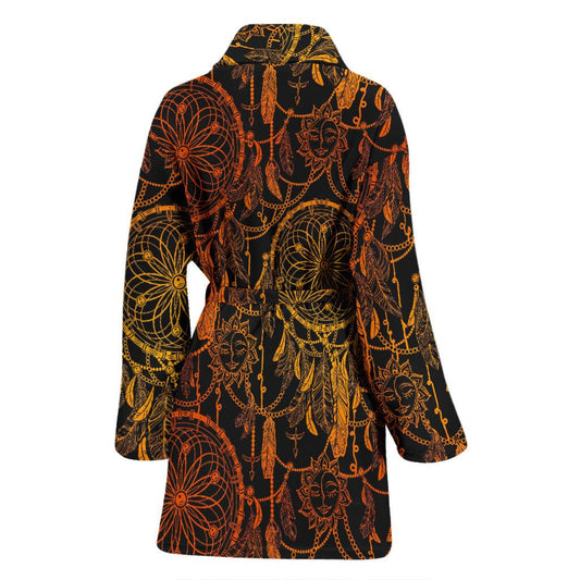 Dream catcher Sun and Moon Women Bath Robe-JTAMIGO.COM