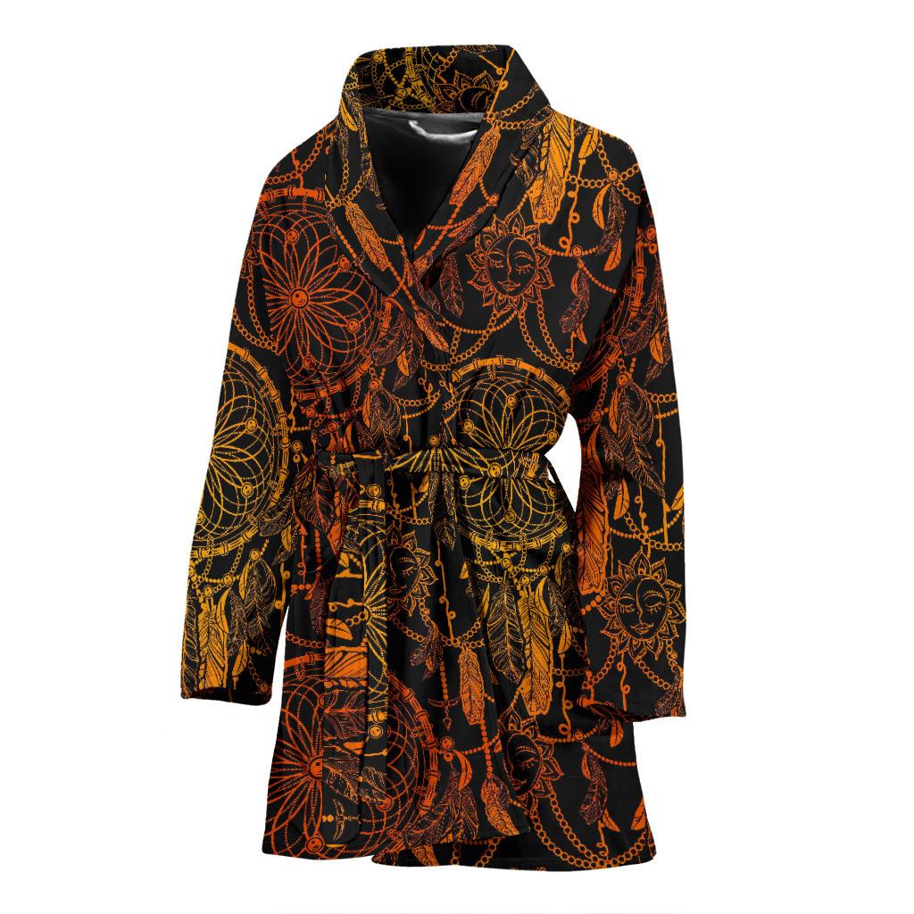 Dream catcher Sun and Moon Women Bath Robe-JTAMIGO.COM
