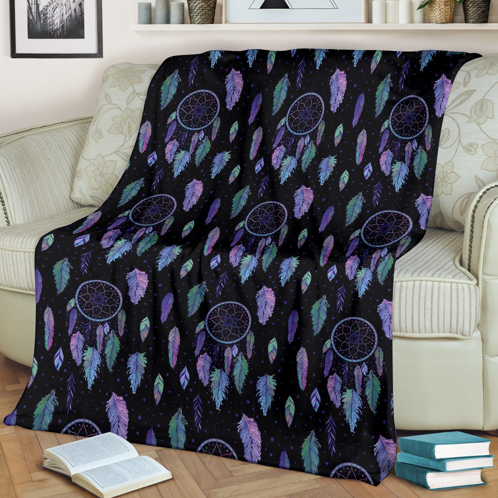 Dream Catcher Tribal Design Fleece Blanket