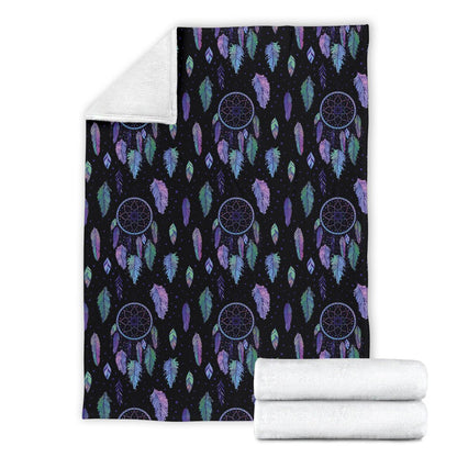 Dream Catcher Tribal Design Fleece Blanket