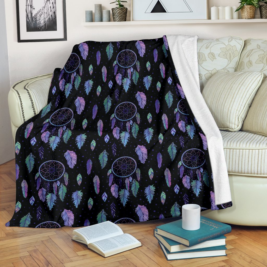 Dream Catcher Tribal Design Fleece Blanket