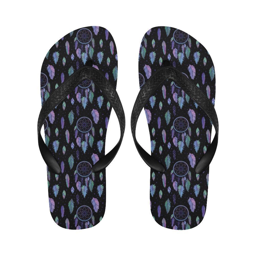Dream Catcher Tribal Design Flip Flops-JTAMIGO.COM