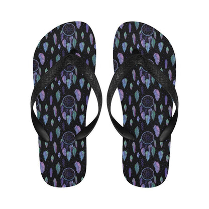 Dream Catcher Tribal Design Flip Flops-JTAMIGO.COM